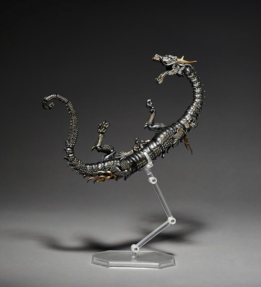海洋堂 タケヤ式自在置物/KT Project 龍 鉄錆地調版 KAIYODO Takeya Style Jizai Okimono Dragon Iron Rust Edition